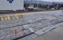 Zapadł się nowy peron na stacji w Zakopanem [film]