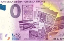Banknoty o nominale 0 euro upamiętnią rocznicę lądowania w Normandii