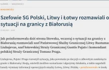 Szefowie SG Polski, Litwy i Łotwy rozmawiali o sytuacji na granicy z Białorusią