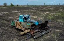 Ukraińscy rolnicy wymyślili nową metodę rozminowania pól