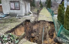 W Trzebini po raz drugi dzisiaj pojawiło się zapadlisko