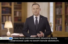 Prezydent Andrzej Duda reklamuje SCAM? Powtórka z oszustwa na KGHM