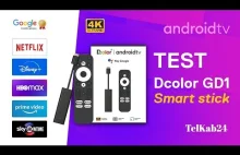 Test certyfikowanego Stick z AndroidTV - Dcolor 4K HDR GD1 - BoxTv