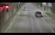 Karygodne zawracanie w tunelu. Kara dla Ukraińca i Polki