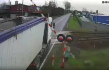 Krok od tragedii na przejeździe kolejowym pod Mogilnem [FILM]