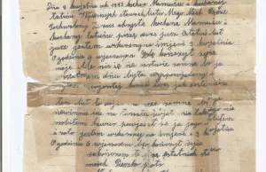 Wstrząsający list pożegnalny robotnika przymusowego skazanego na śmierć