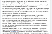 Facebook usunął dzisiaj rano stronę Mistrzowie.org istniejącą od około 2010 roku