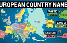 Geneza nazw poszczególnych krajów e Europie.