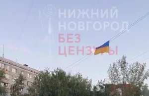 Flaga Ukrainy w rosyjskim mieście. Ktoś zakpił z FSB
