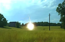 Nagrali coś dziwnego. Wielka na ok 1-2m średnicy kulę ognia.