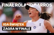 Skrót półfinału Iga Świątek - Haddad Maia. Polka zagra w finale Roland-Garros