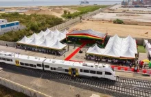 Pojazdy PESA na nowej linii kolejowej w Ghanie