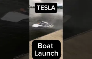 Tego jeszcze nie było! Tesla zaczyna się palić PO całkowitym zanurzeniu w wodzie