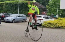 Strażak z Zielonej Góry przejechał 2700 km na 150-letnim bicyklu