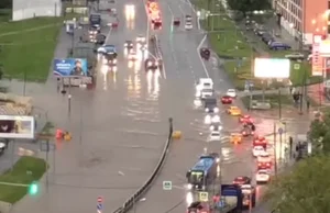 Powodzie w Moskwie. Stolica Rosji kompletnie zalana