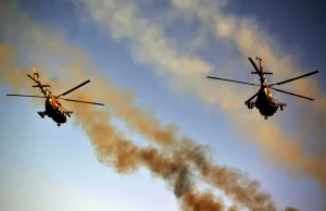Media: W obwodzie donieckim rozbiły się dwa helikoptery. Zginęło sześciu ukraińs