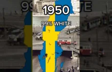 Sweden White Population #mapping #europe #geography #fypシ #demographics #history