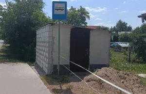 We wsi Kiełp w województwie kujawsko-pomorskim zamurowano przystanek.