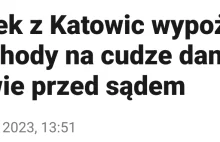19-latek z Katowic wypożyczał samochody na cudze dane.