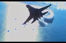 Wideo pokazuje moment, w którym rosyjski myśliwiec uderza w amerykańskiego drona