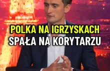 Polka na igrzyskach spała na korytarzu