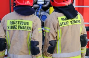 Pożar zakładu włókienniczego w Łódzkiem