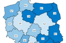 Mapy bezrobocia w Polsce - stan na grudzień 2022