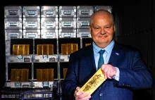 Glapiński w 6 lat zwiększył rezerwy złota ze 100 do 358 ton