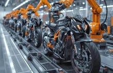 Motocykle z Chin składane przez armię robotów. Zachód w szoku