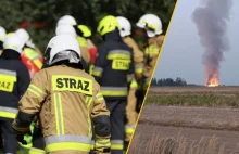Wielki pożar odpadów pod Lublinem. Ponad 100 strażaków walczy z ogniem
