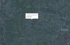 Mapa online z wizytami UFO na świecie - 19% spadek zainteresowania UFO