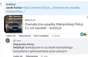 Policjanci z Małopolski po swojej wpadce piętnują pieszych.