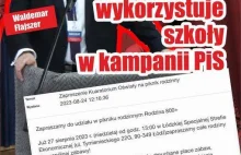 Łódzcy radni. Kurator Oświaty promował kampanię PiS w szkołach