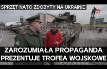 Rosyjska telewizja z dumą pokazuje sprzęt państw NATO zdobyty na Ukrainie