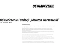 Maraton Warszawski zrywa umowę z firmą 4F. Skandaliczne zachowanie firmy