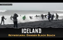 Najbardziej zabójcza plaża Islandii Reynisfjara Black Sand Beach
