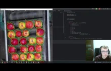 Analizowanie parametrów jabłek na rolce