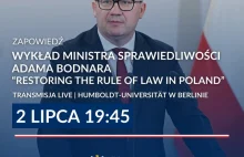 Bodnar wygłosi wykład "Restoring the rule of law in Poland" w Berlinie