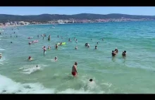 Plaża w Słonecznym Brzegu . Beach in Sunny Beach