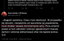 Feministyczne domniemanie winy o g---t to kobiecy szariat