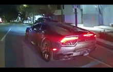 Policyjny pościg i rozbicie kradzionego Lamborghini Huracan [USA]