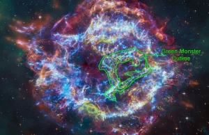 Teleskopy NASA znalazły „Zielonego Potwora” w pozostałościach po wybuchu...