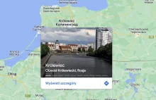 No i to jest konkret. Na Google Maps Polska już graniczy z Królewcem