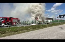 Szybka akcja gaśnicza strażaków płonącego autobusu