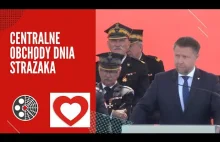 Marcin Kierwiński lekko niedysponowany podczas przemówienia (Pl. Piłsudzkiego)