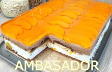 Szybkie wyjątkowe ciasto AMBASADOR bez pieczenia, przepyszne - delicja