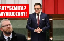 Braun wykluczony z obrad Sejmu - Hołownia zapowiada wniosek do prokuratury