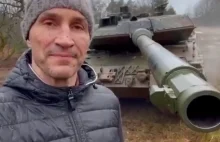 Władimir Kliczko przetestował czołg Leopard 2. Nazwał go "kotem"