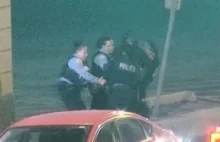 Chicago - cztery policjantki nie były w stanie zatrzymać złodzieja sklepowego