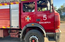Dronem w strażaków. Rosjanie zniszczyli Ukraińcom wóz